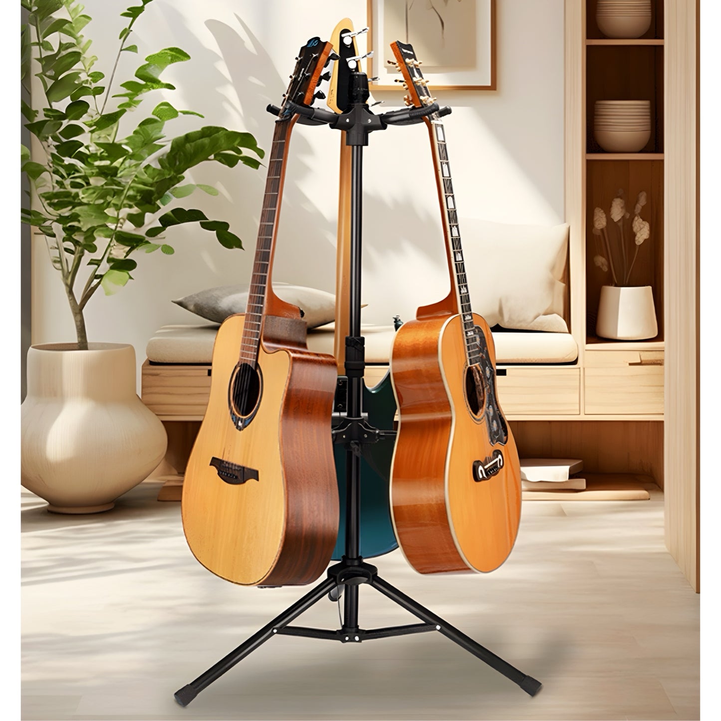 GGS-06T SOPORTE DE PISO 3 INSTRUMENTOS
