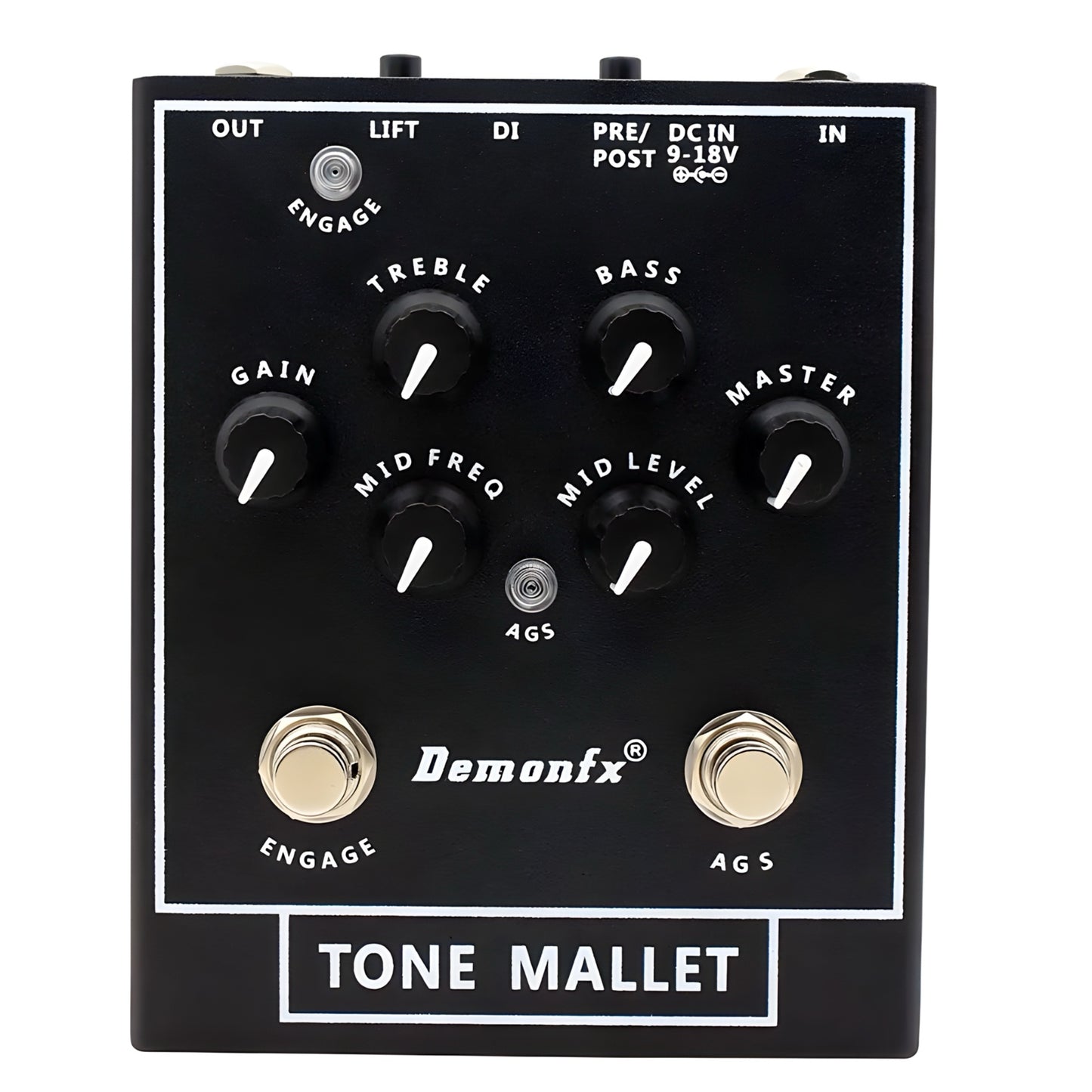 TONE MALLET Bass PreAmp Boost OVERDRIVE DI BOX