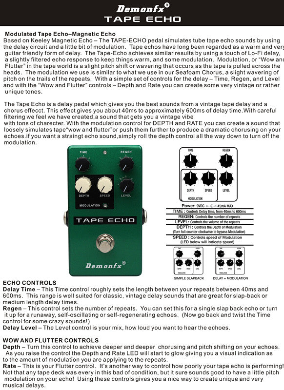 TAPE ECHO - DELAY DE CINTA