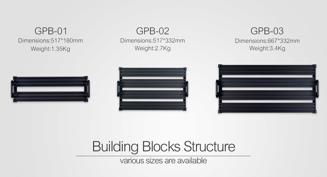 GPB-01 PEDALBOARD SISTEMA DE TORNILLO SIN VELCRO