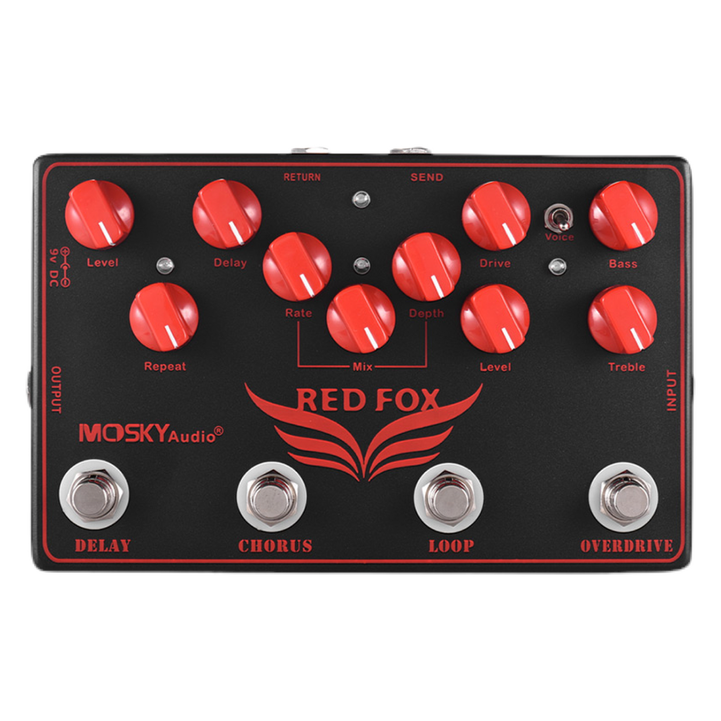 RED FOX - OVERDRIVE / LOOP / CHORUS / DELAY