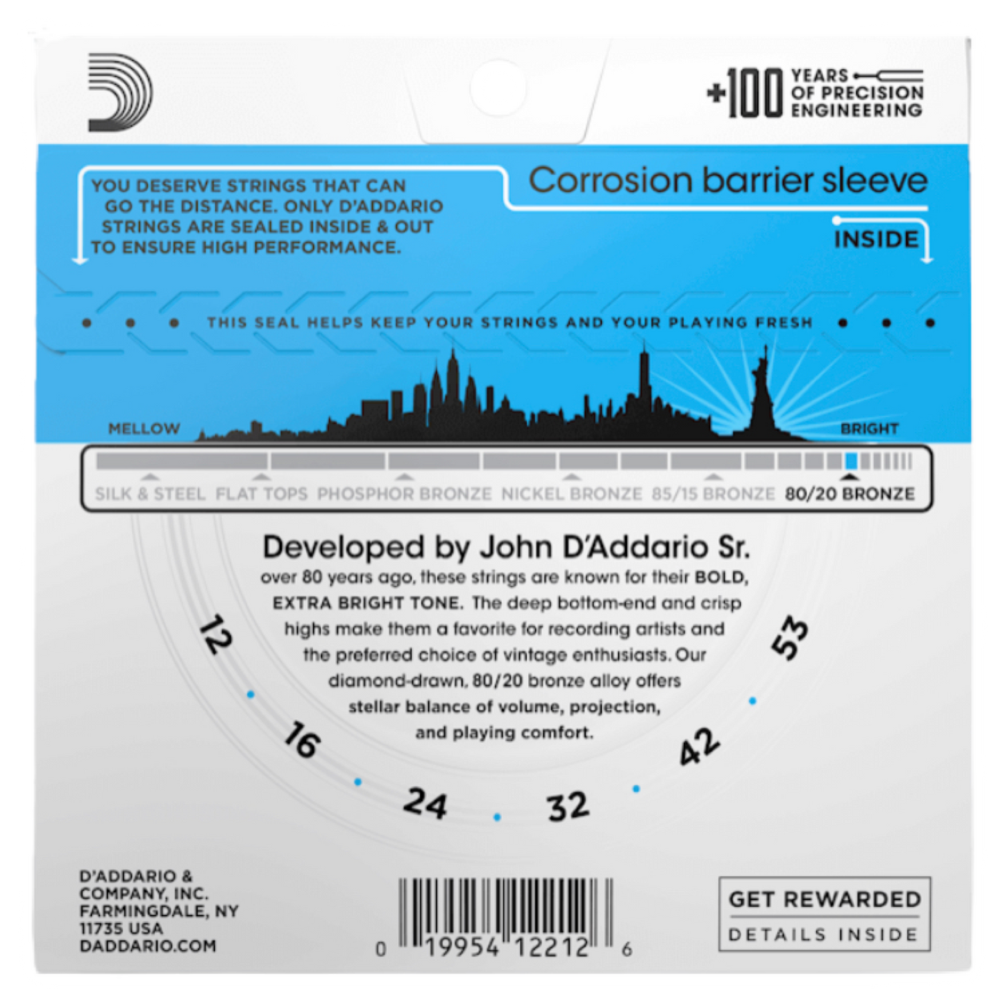 EJ-11 (12-53) CUERDAS GUITARRA ELECTROACUSTICA