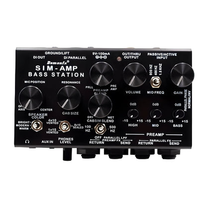 SIM-AMP BASSS STATION   AMP  / PREAMP / STEREO CAB