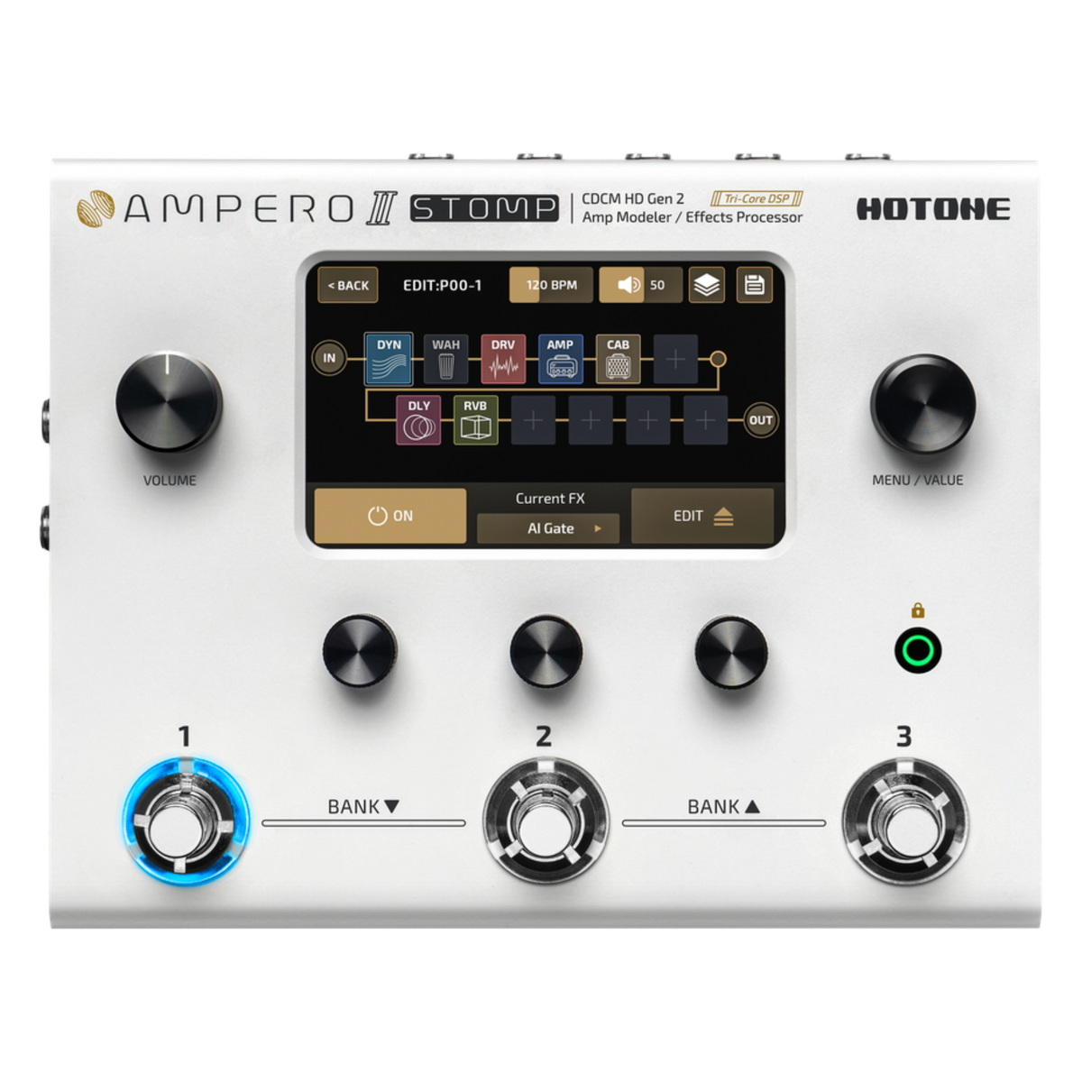 AMPERO II STOMP MULTIEFECTOS