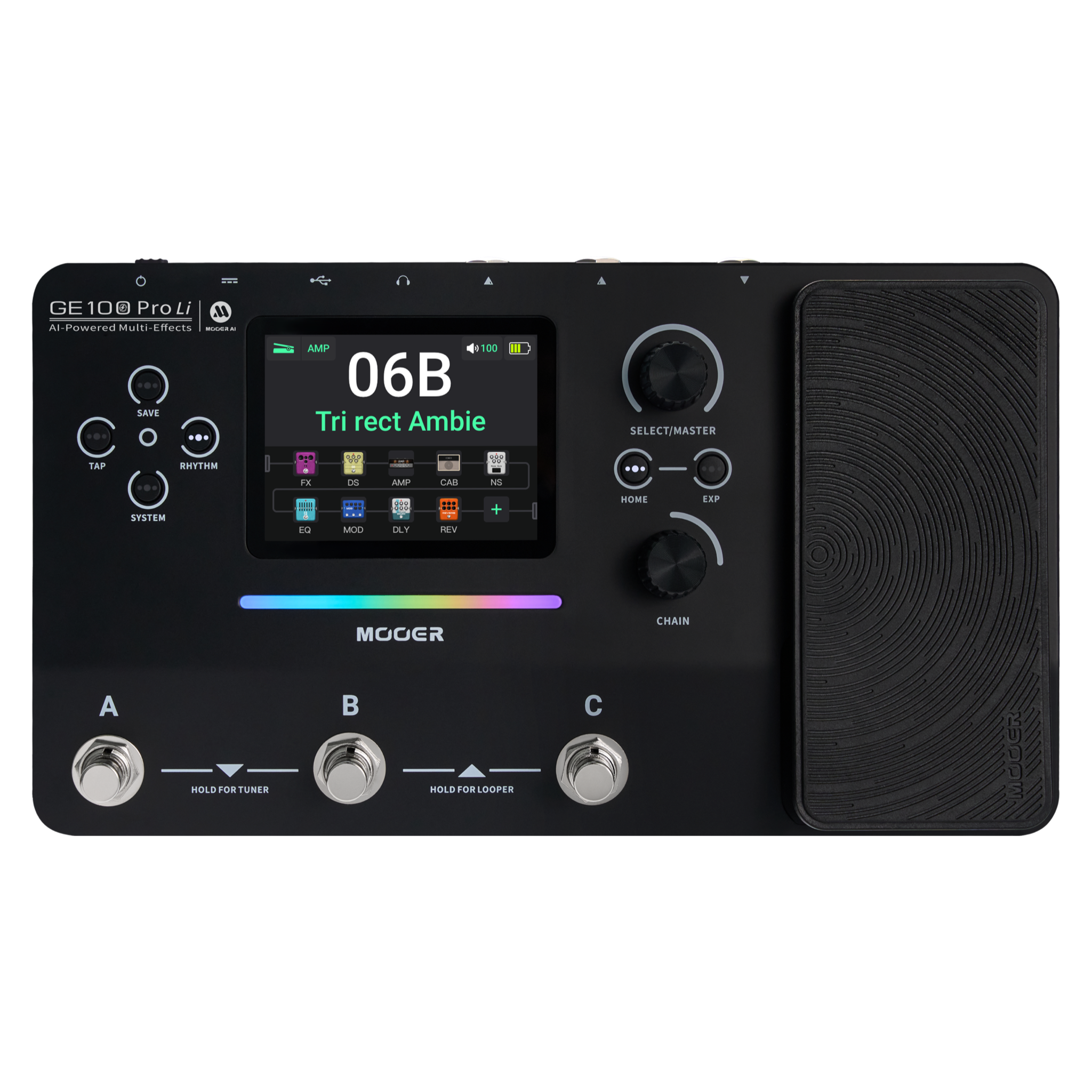 GE100 PRO MULTIEFECTOS CON IA – LAAK MUSIC STORE